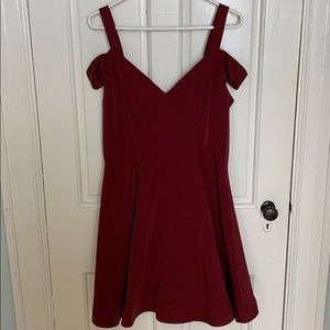 Maroon red 2 strap shoulder